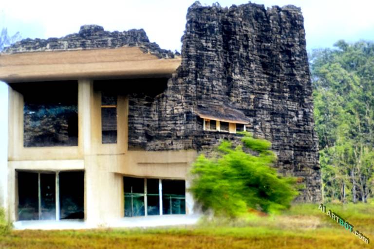 A scenic view of building in national park, Burst mode photography