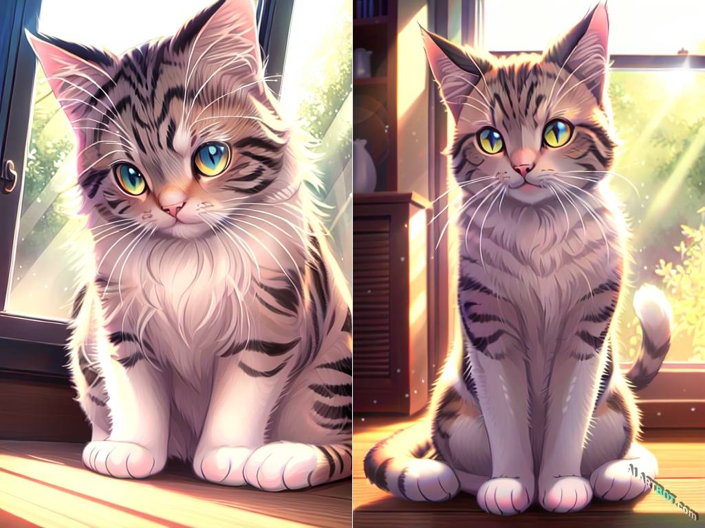 A beautiful cat bask in the sun - Model : Kenshi