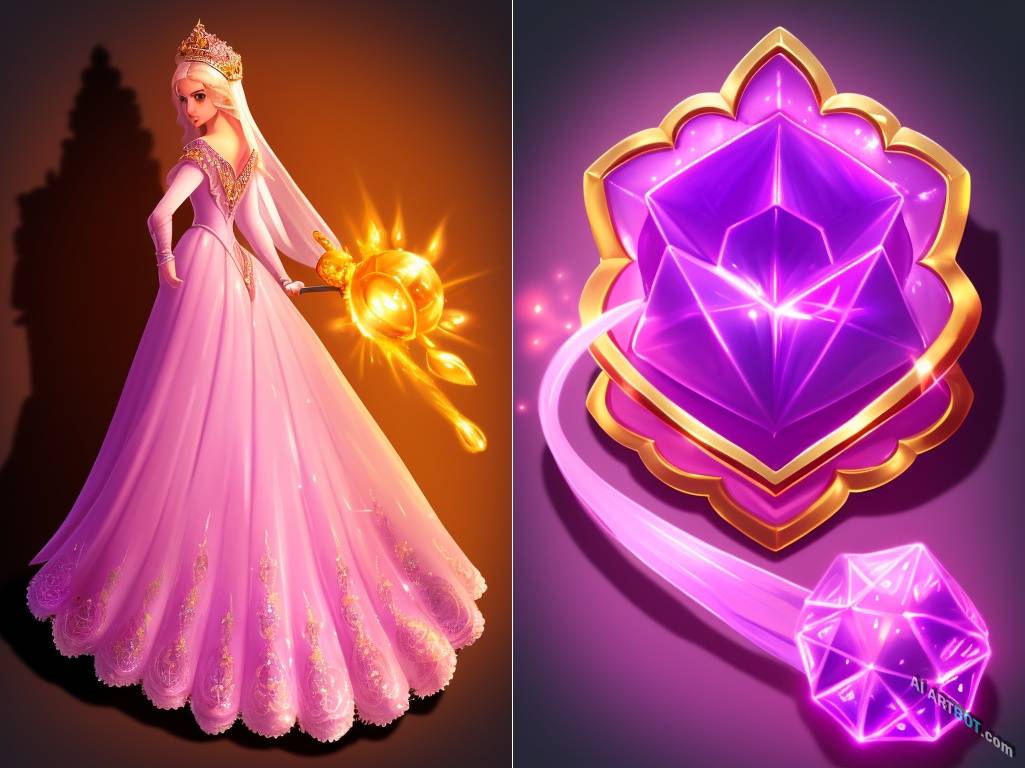 A beautiful princess - Model : Handpainted RPG Icons